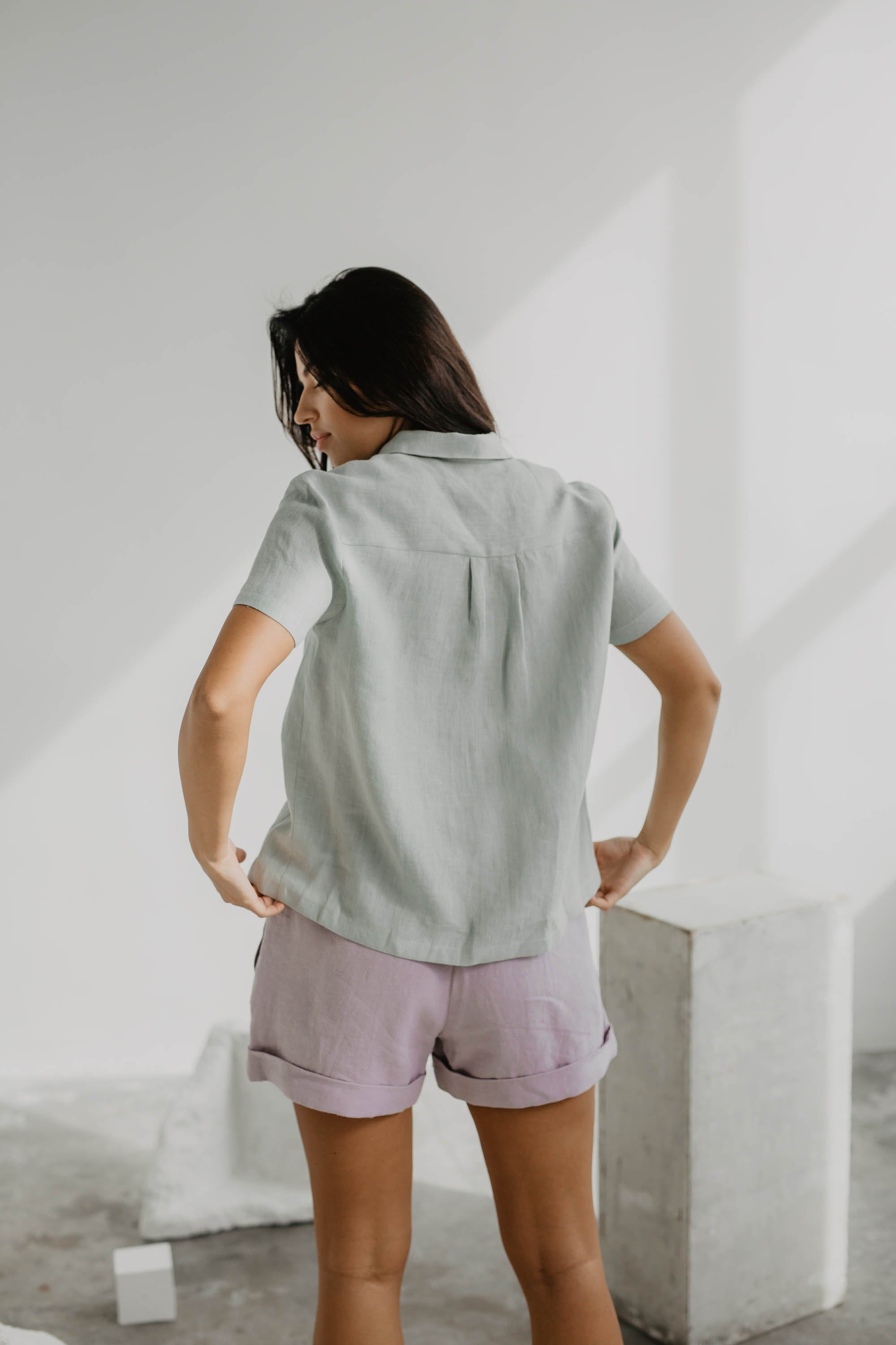 AmourLinen Linen shirt Linen summer shirt SCARLETT Linen summer shirt SCARLETT | AmourLinen | Linen Clothing
