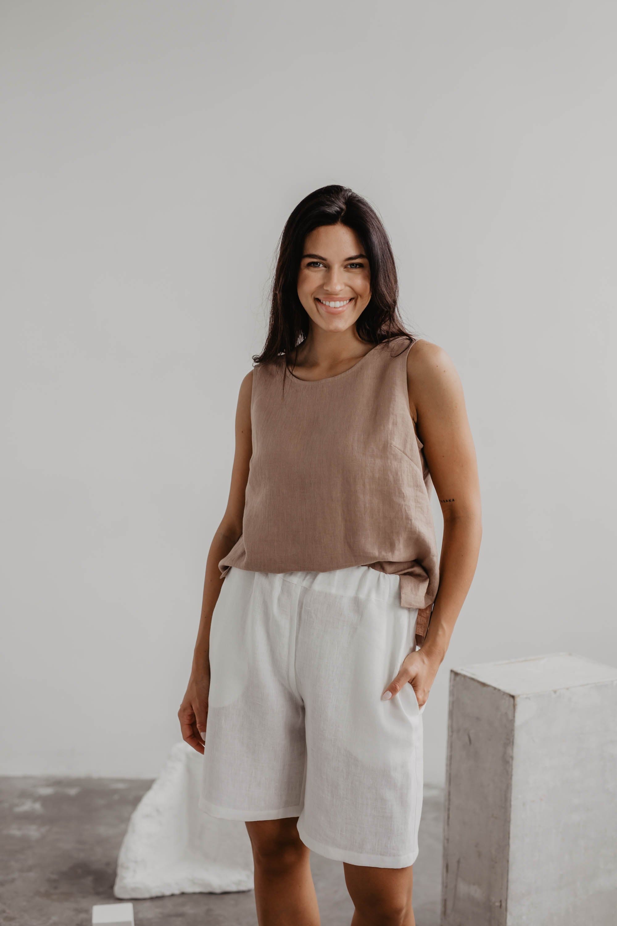 Classical linen top COLETTE | ARCHIVE SALE
