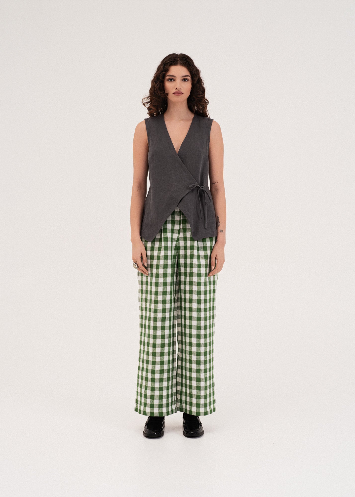 AmourLinen Linen dress Lydia classic linen pants Lydia classic linen pants