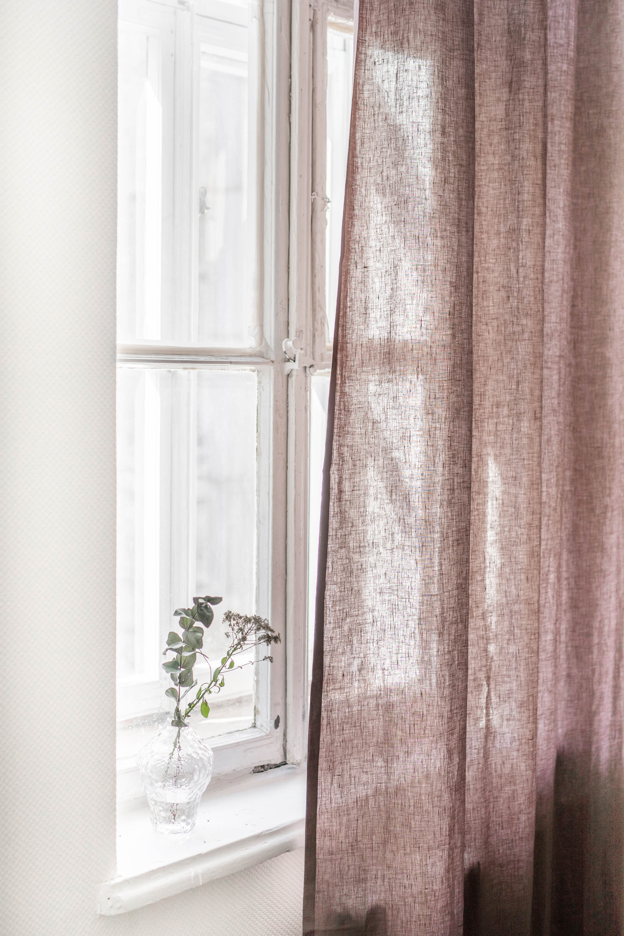 Tie top linen curtain | ARCHIVE SALE