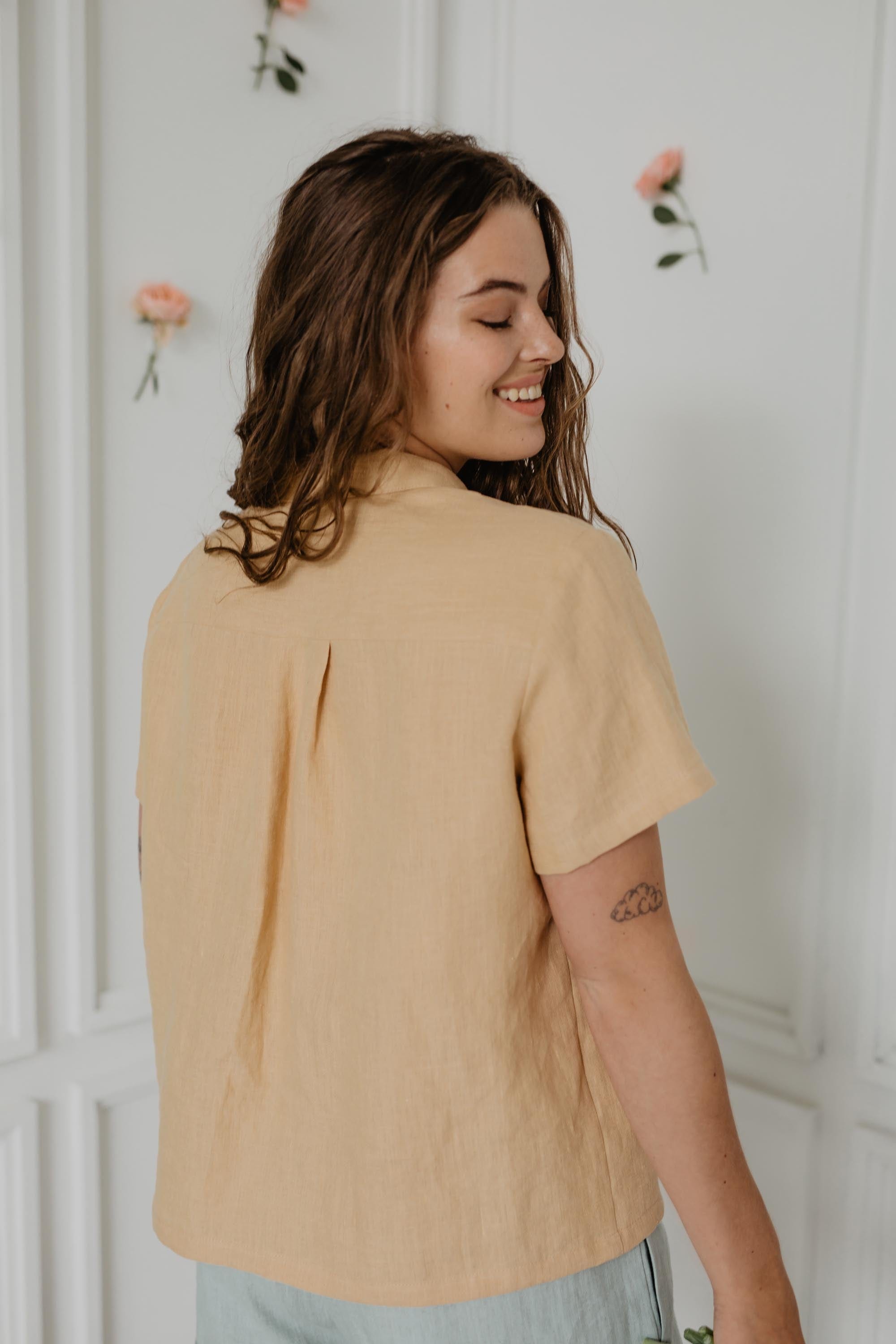 AmourLinen Linen shirt Linen summer shirt SCARLETT Linen summer shirt SCARLETT | AmourLinen | Linen Clothing
