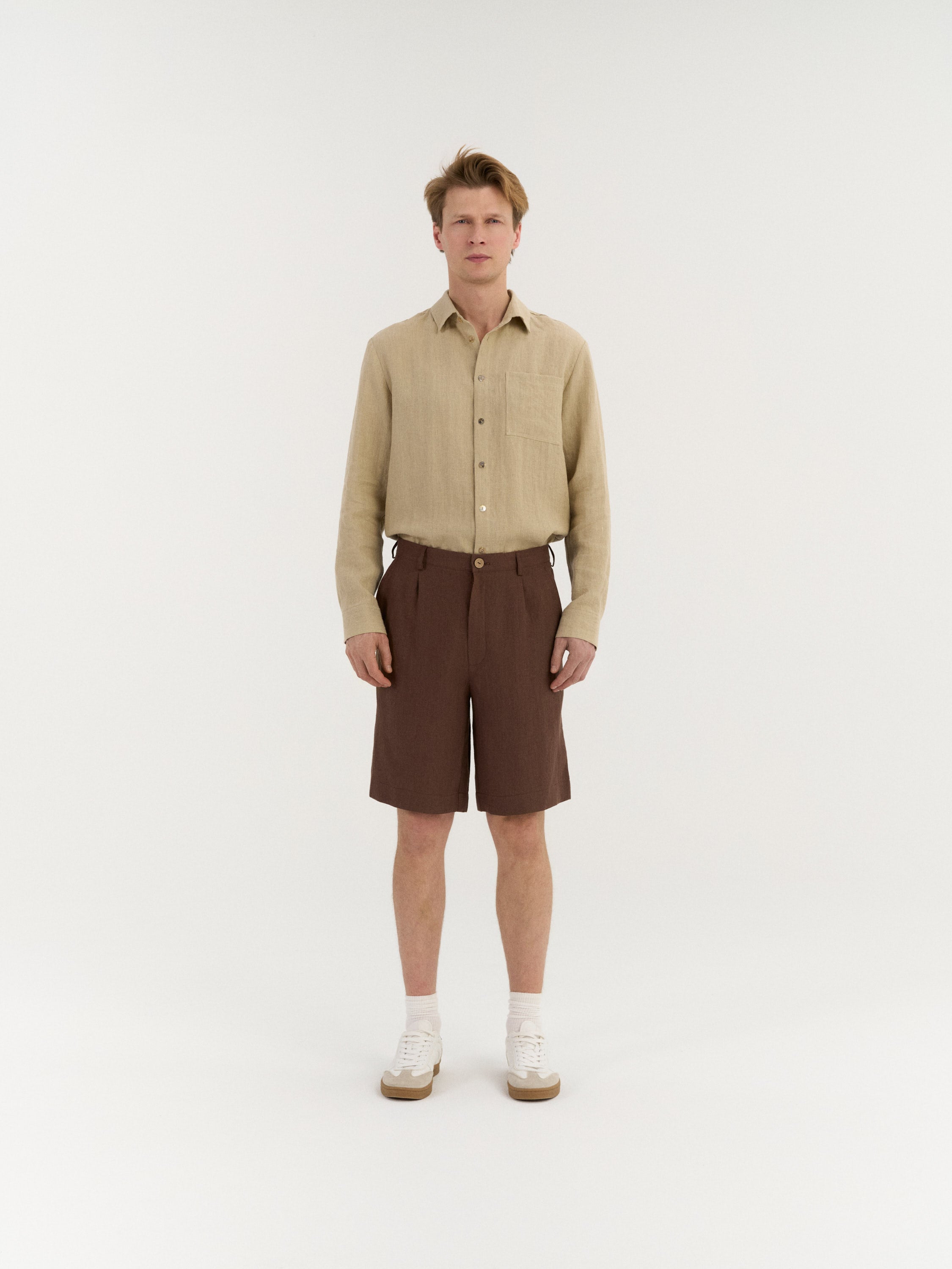 Marco Pleated Shorts