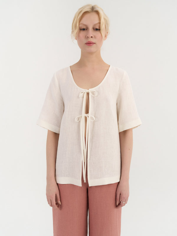 Vivien Tie Front Top