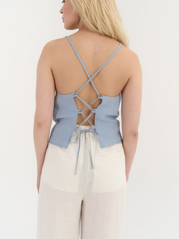Ava Lace-Back Top