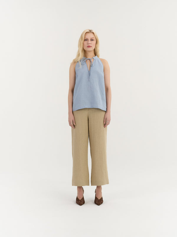Amora Tie-Neck Top