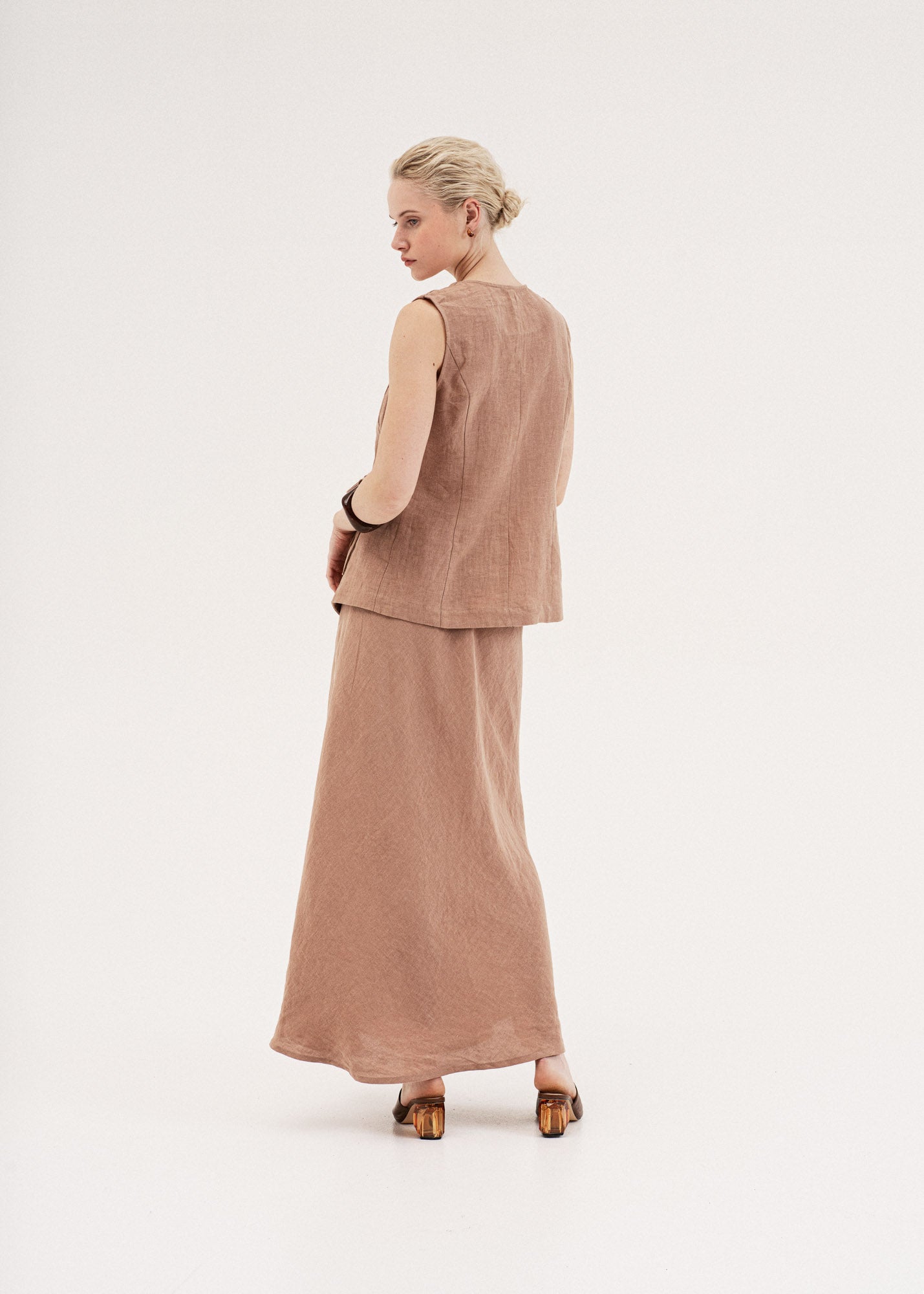 AmourLinen Linen dress Ciara linen slip skirt Ciara linen slip skirt