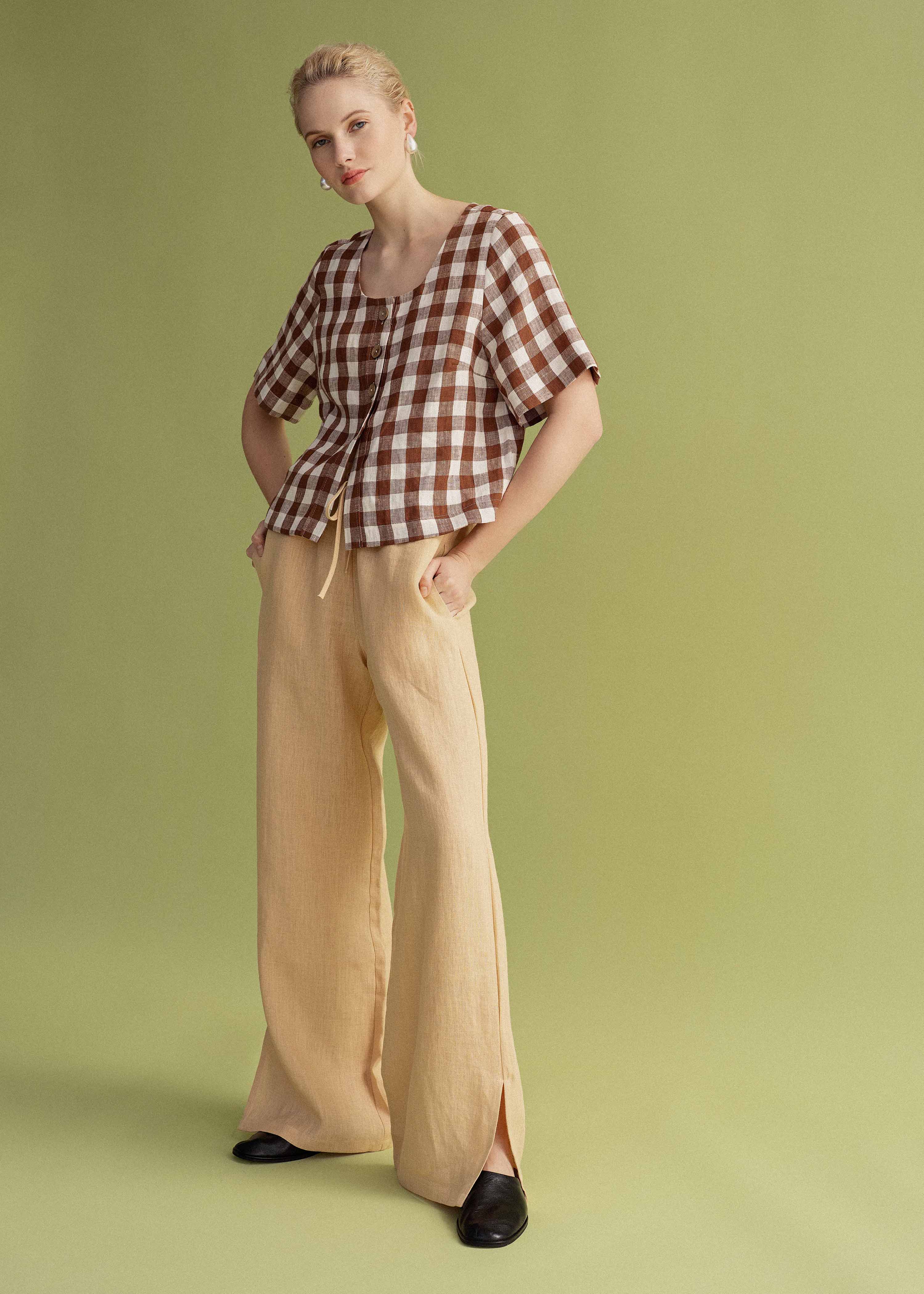 Leah Pants with Slits