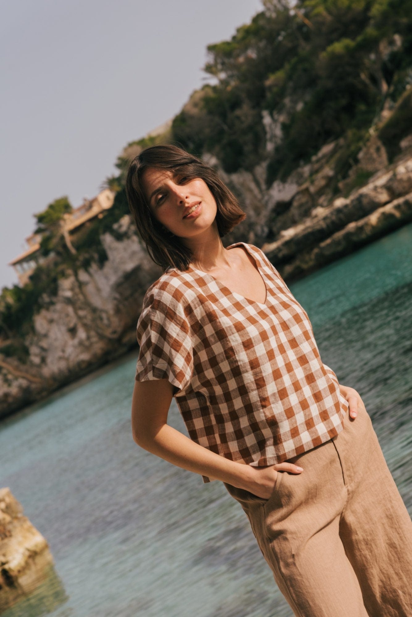 AmourLinen Linen dress Lily oversized linen top Lily oversized linen top