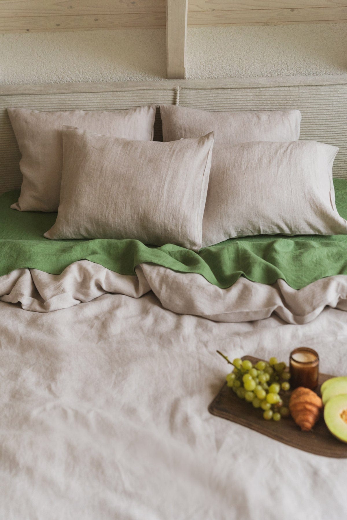 AmourLinen Linen bedding set Linen bedding set in Cream Linen bedding set in Cream