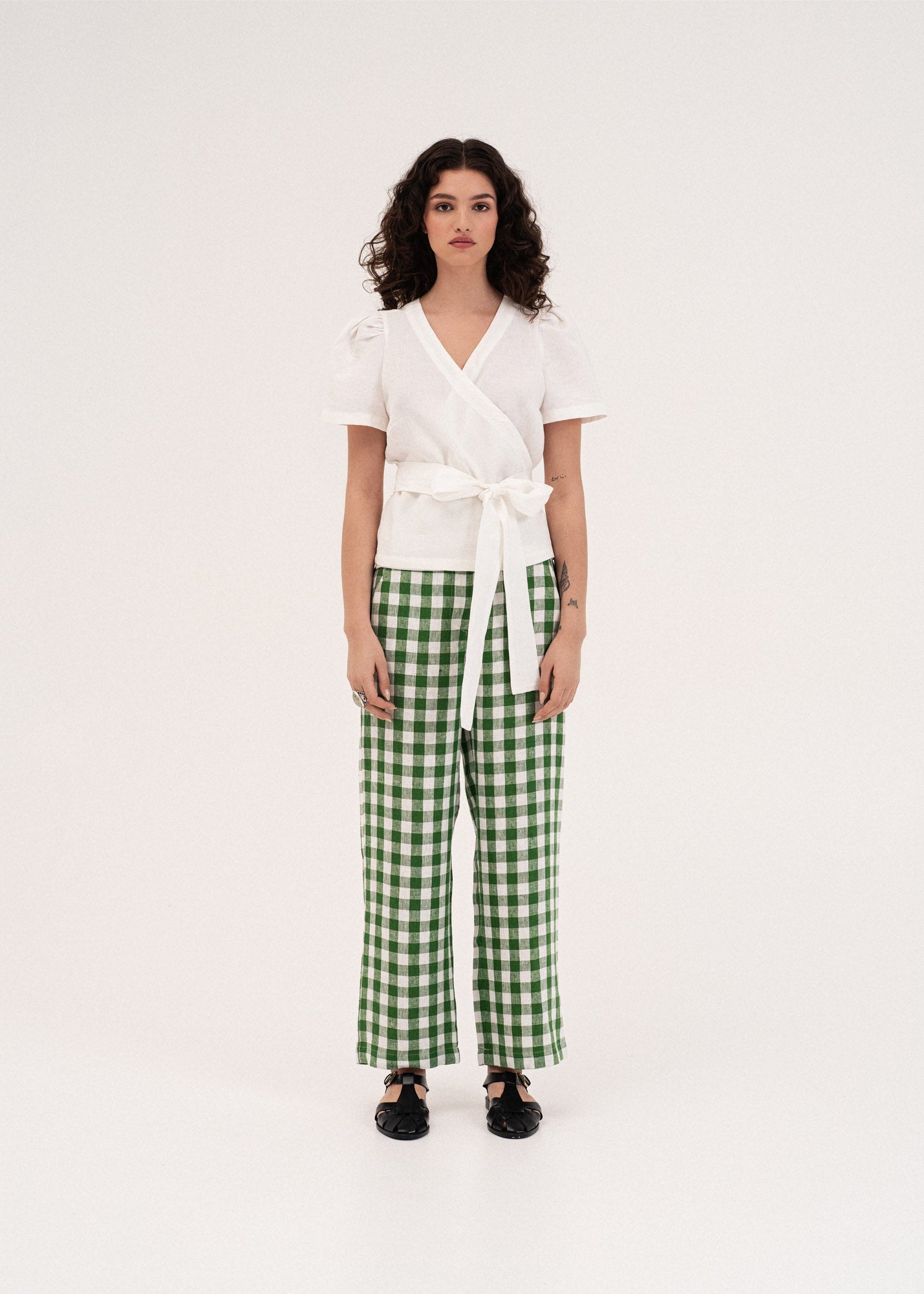 AmourLinen Linen dress Barbora straight linen pants Barbora straight linen pants