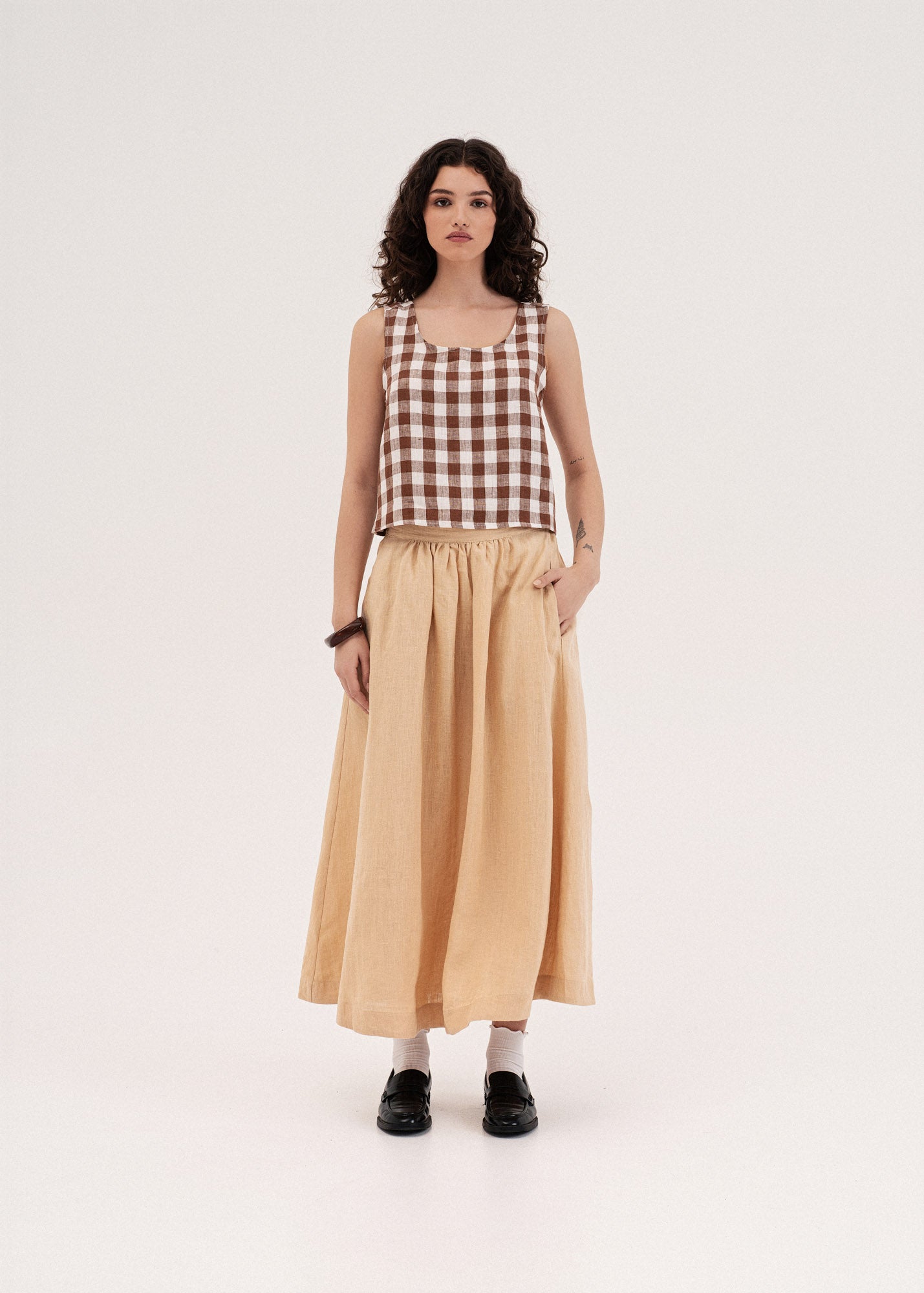 AmourLinen Linen dress Mona long linen skirt Mona long linen skirt