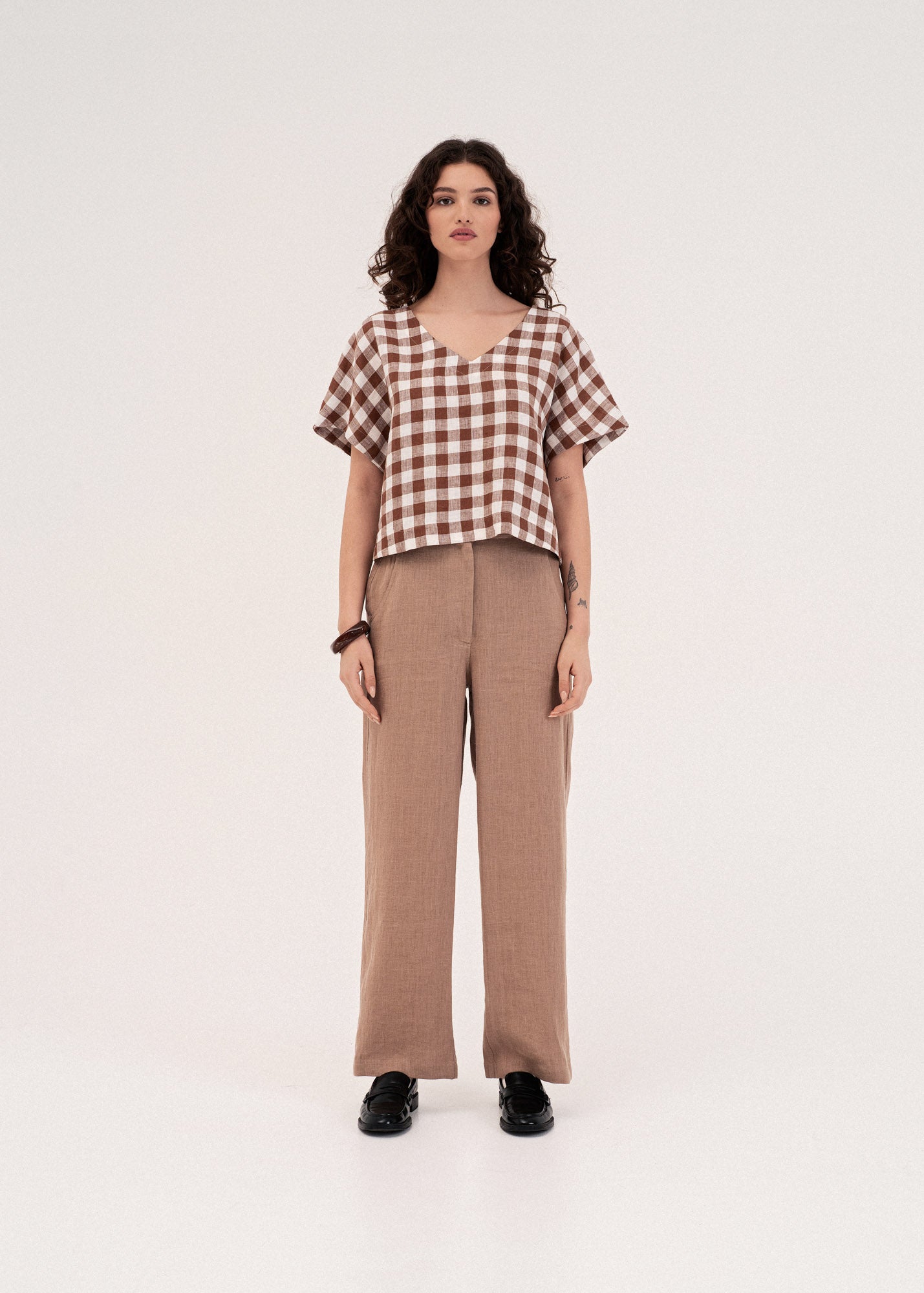 AmourLinen Linen dress Barbora straight linen pants Barbora straight linen pants