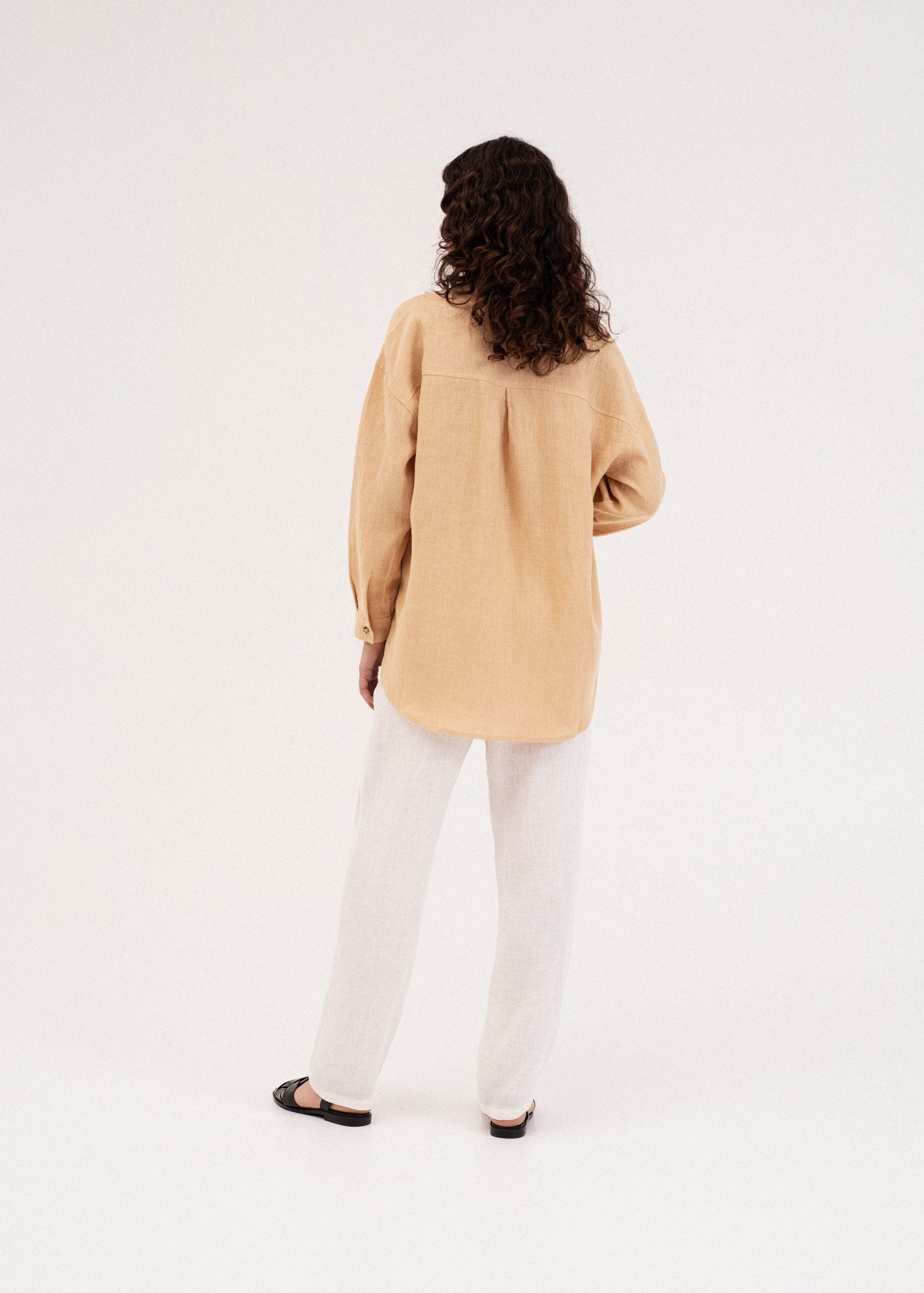 AmourLinen Linen shirt Molly oversized collar linen shirt Molly oversized collar linen shirt