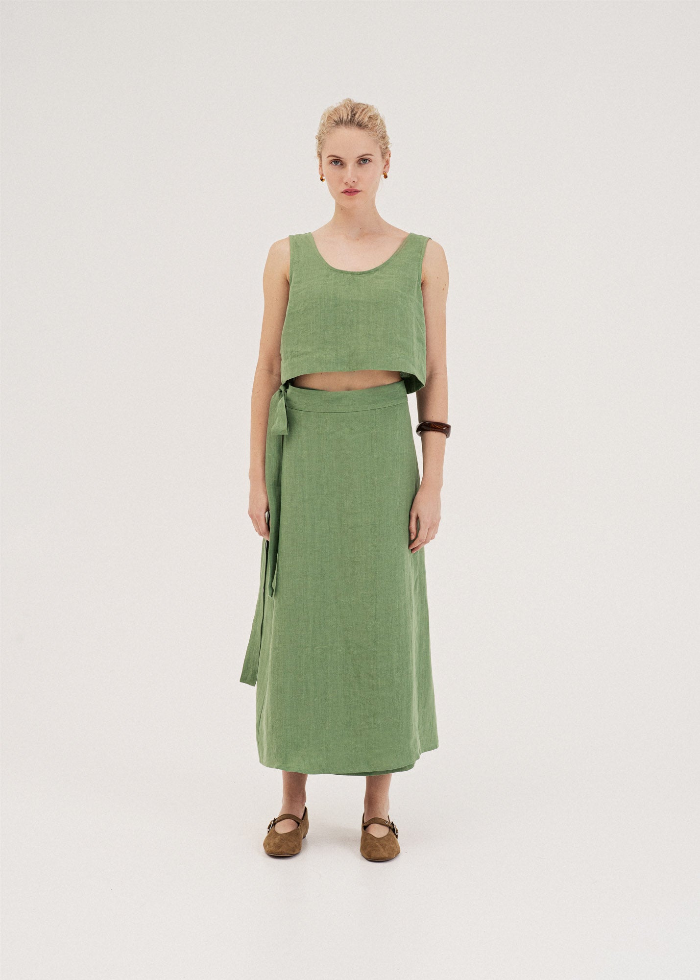 AmourLinen Linen top Mini linen crop top PIPPA Mini linen crop top PIPPA | AmourLinen | Linen Clothing
