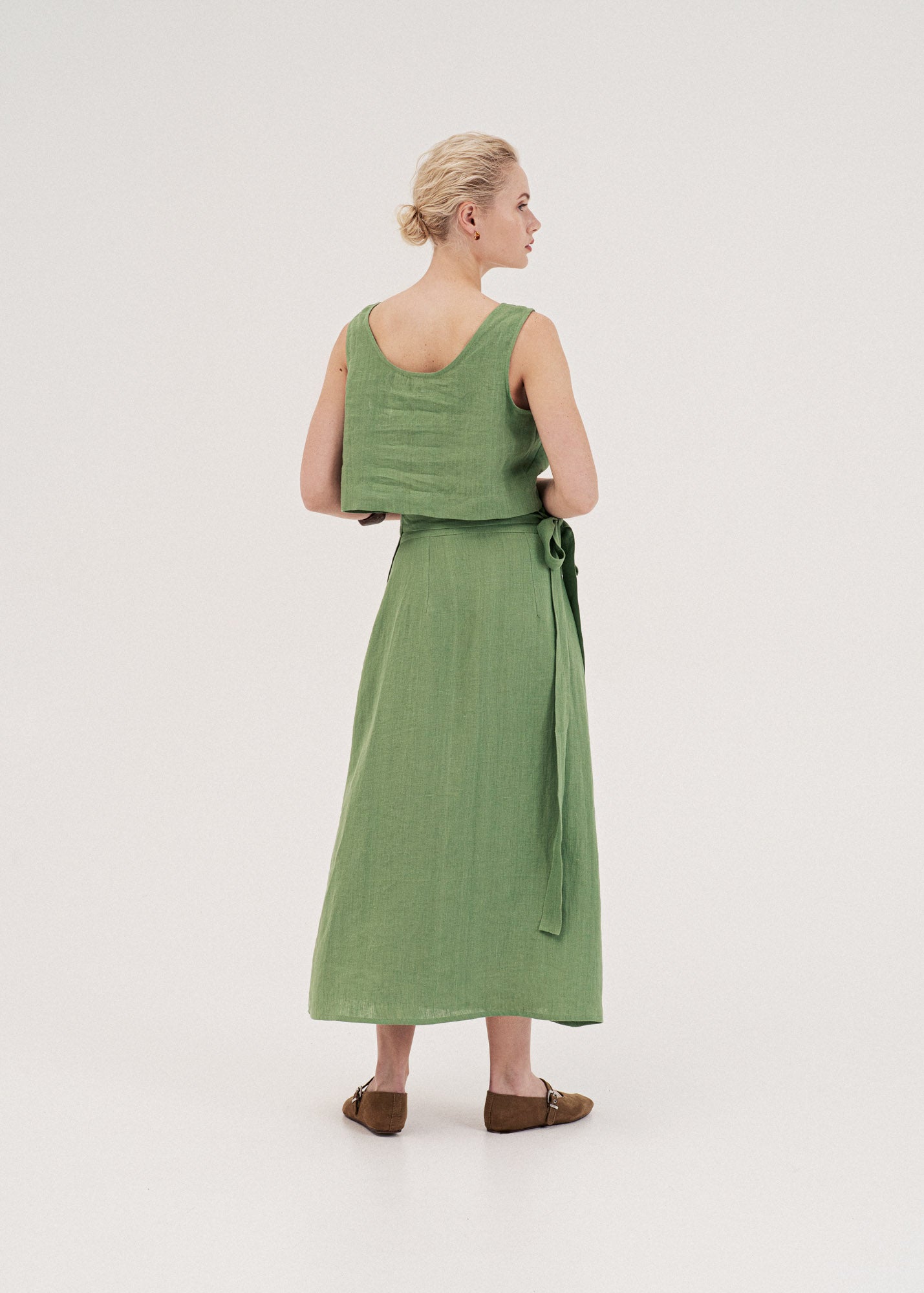 AmourLinen Linen top Mini linen crop top PIPPA Mini linen crop top PIPPA | AmourLinen | Linen Clothing