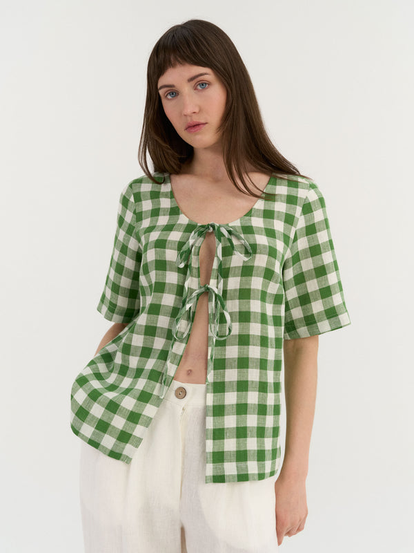Vivien Tie Front Top